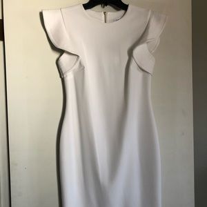 Beautiful Calvin Klein White Sheath Dress